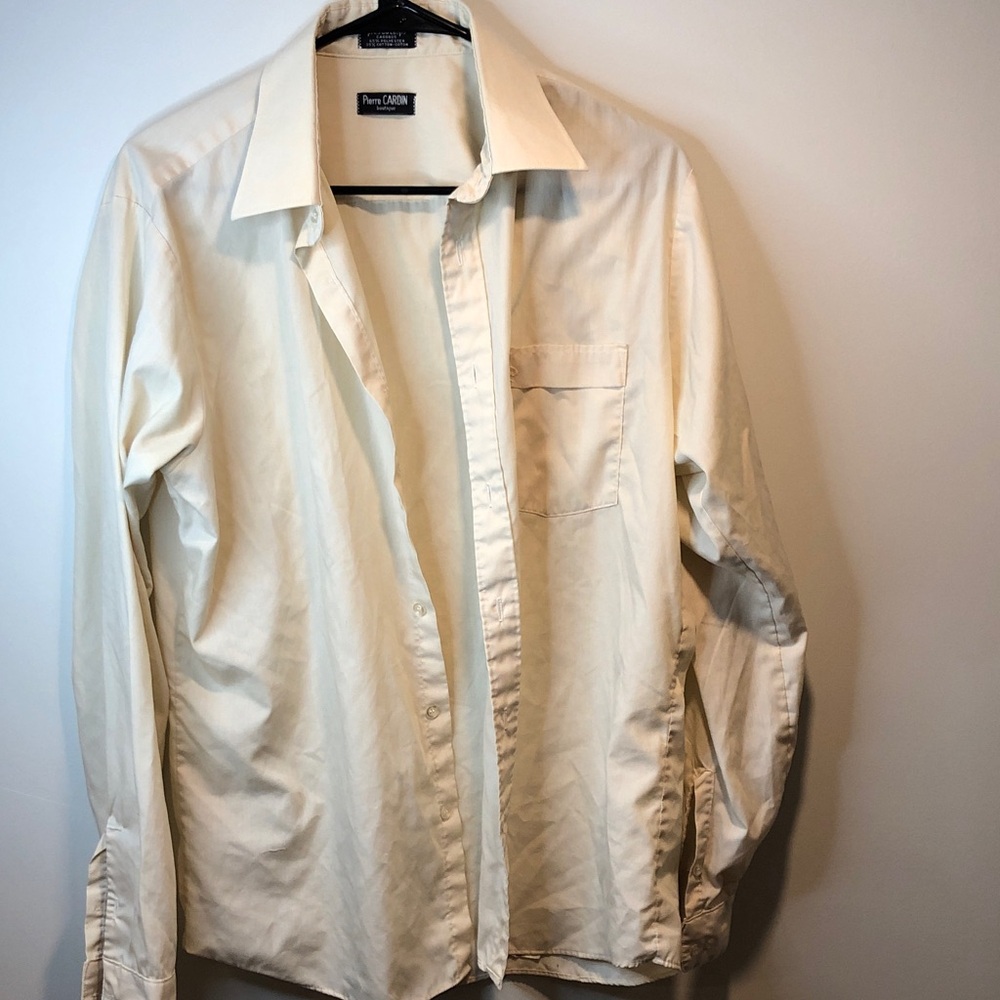 Pierre CARDIN Cream Men's Shirt